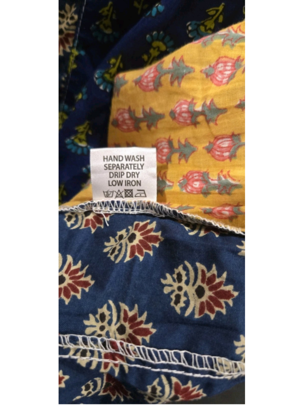 Young Threads Patchwork Mini Dress Small Smocked Boho Festival Floral NWT India - Picture 9 of 10